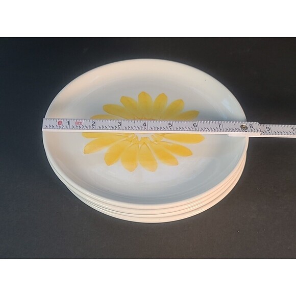 Vintage Paradox Set Of 4 Flower Dessert Plates/Salad 7" in diameter  BOHO- Italy - Picture 14 of 14